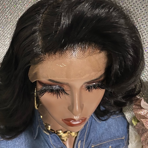 🔥72 HOUR SALE NEW 14” Leayeshia 5X4 Closure 💯 Brazilian Human Hair Wig 🔥 - Picture 5 of 16